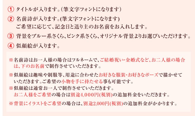 壁掛け時計名前ポエム 似顔絵タイプ Small プレゼント